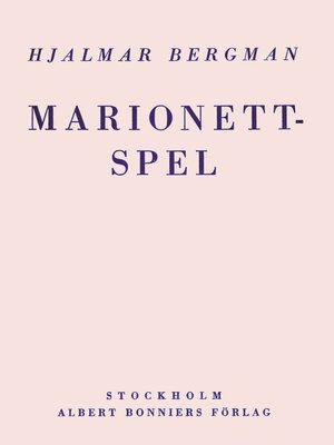 cover image of Marionettspel